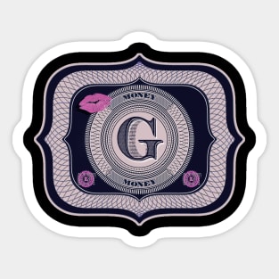 Girl Money Sticker